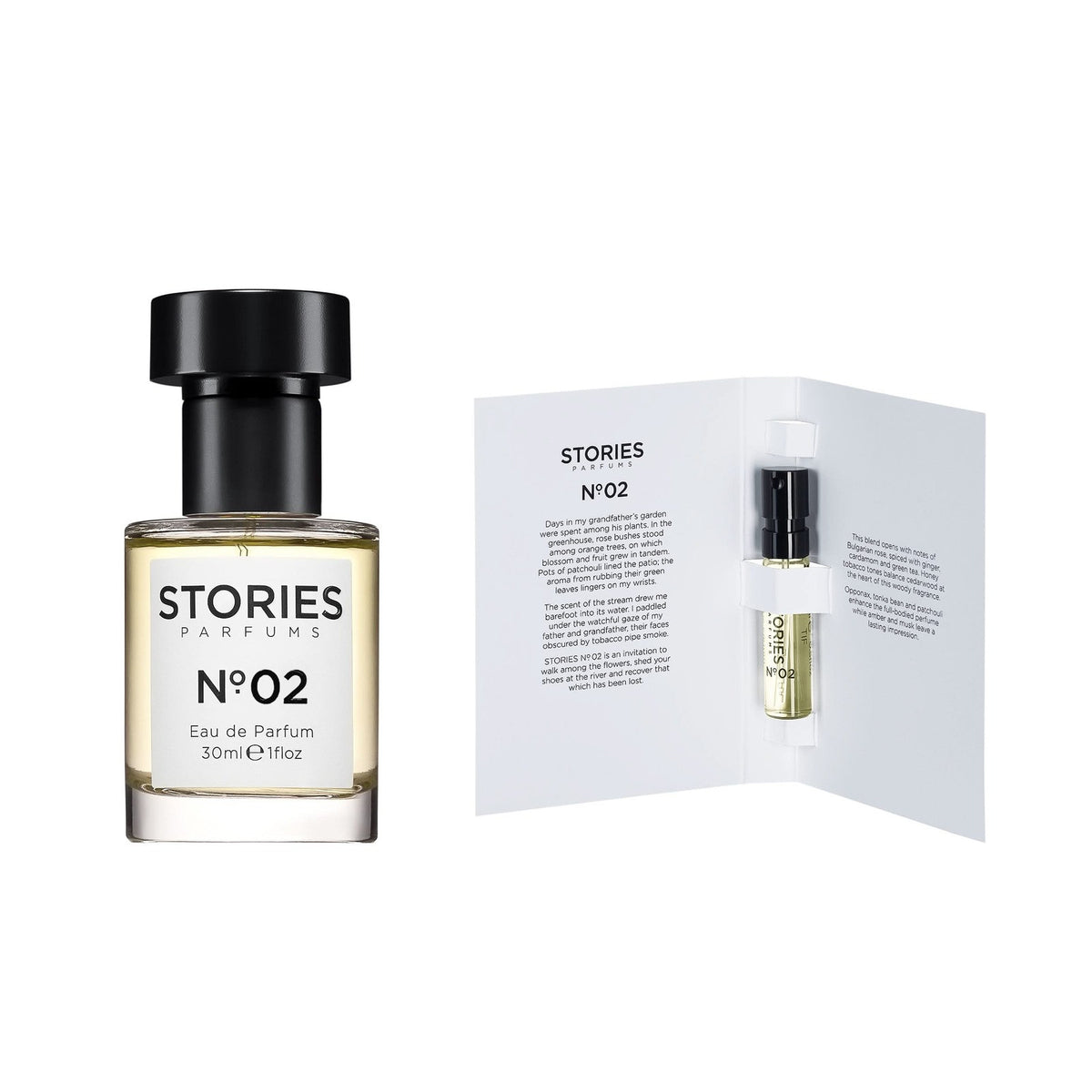 STORIES Nº.02 30ml & 1.5ml Sample · Try at Home