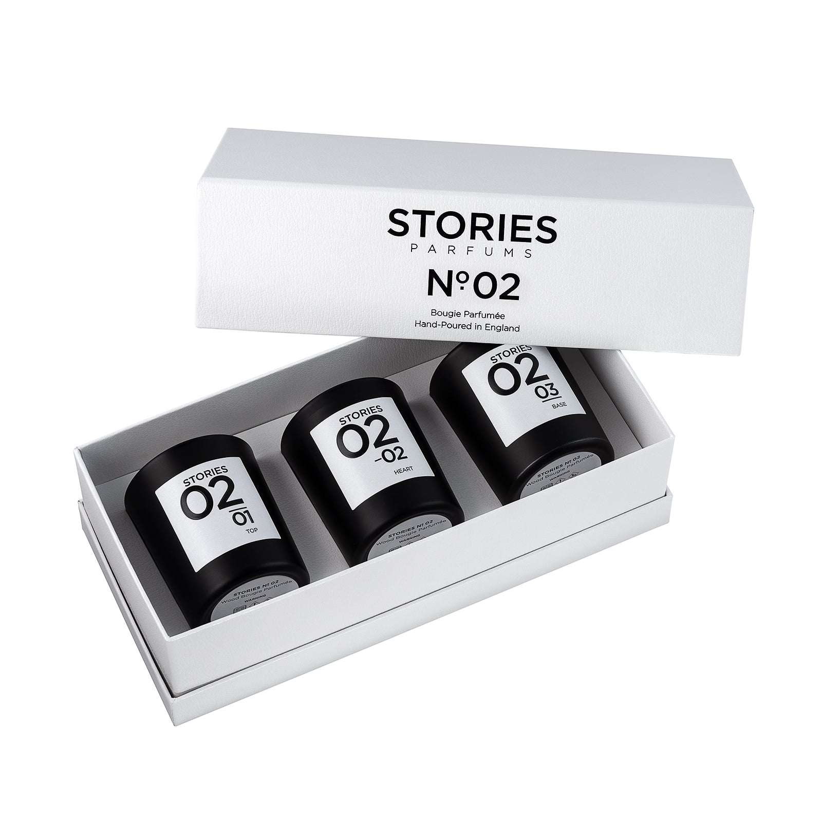 STORIES Nº.02 Bougie Parfumée Perfumed Candle Trio